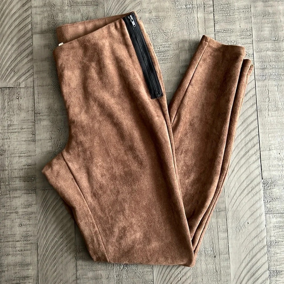 Twist & Tango Linda Trousers Brown Suede - Size 38 / Small - Picture 1 of 12